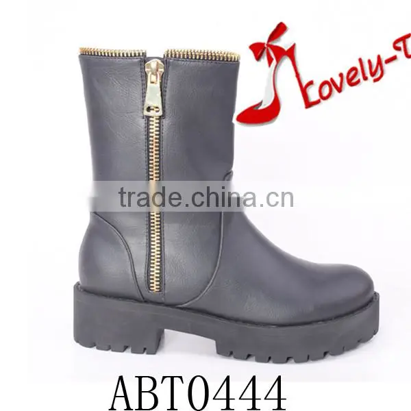 Factory selling woman climbing boots woman boots 2015 with back tassel zipper