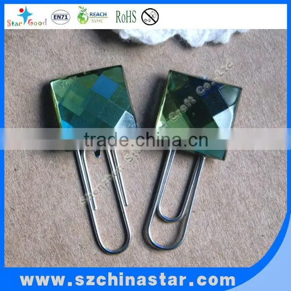 New design diamond paper clip promotional gift