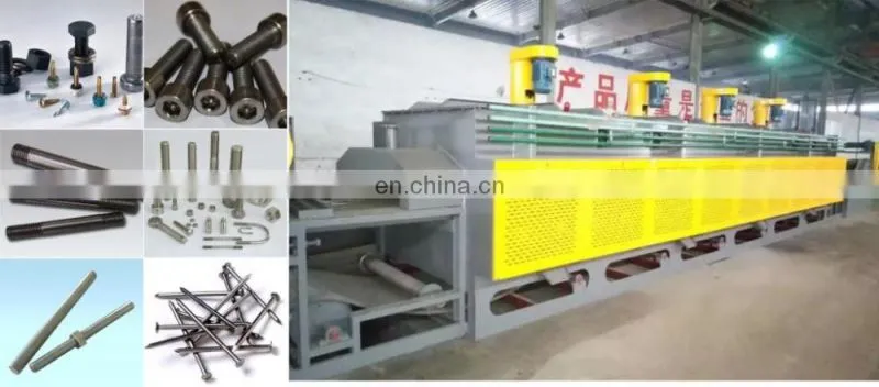 High temperature heat treatment quenching ovens with continuous conveyor belt