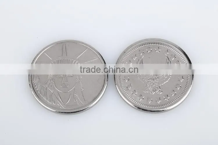 China factory price top quality vending game machine 2 color brass token