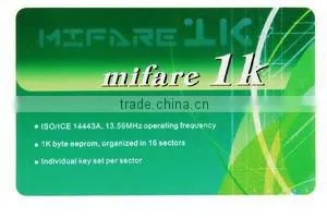 plastic Contactless RFID card