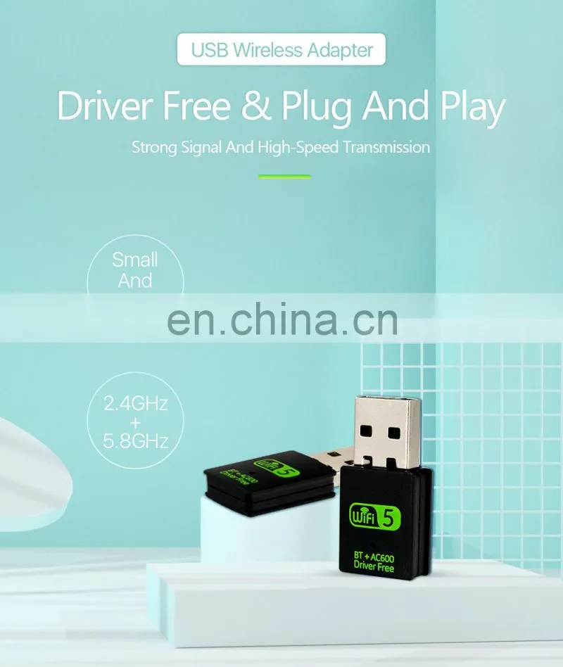 ALLINGE XYY374 Mini WIFI USB Adapter WD-4510AC USB WiFi Dongle 600Mbps wireless usb