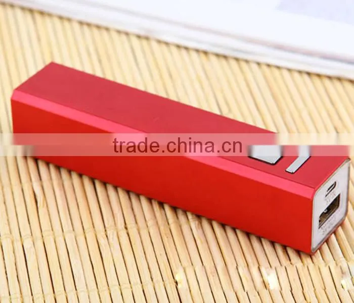 Custom logo 2600mAh best quality metal power bank travel charger