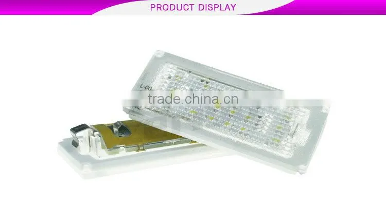 12 years manufacturer experience factory Professional for BMW Provide led license plate lamp e46 No error