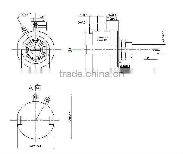 WXD3540 wire-wound precision multi-turn potentiometer