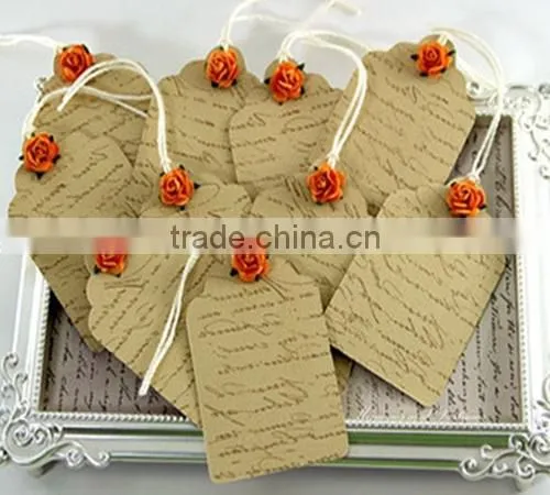 Factory Price High Quality Kraft Hang Tags with Eyelets