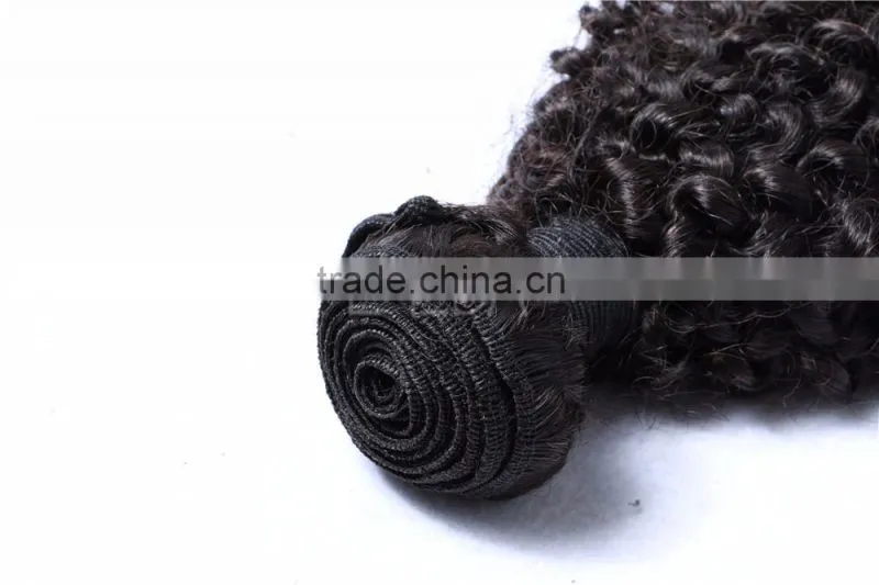 4A grade Mongolian afro kinky curly human hair weave, tight kinky curly weave