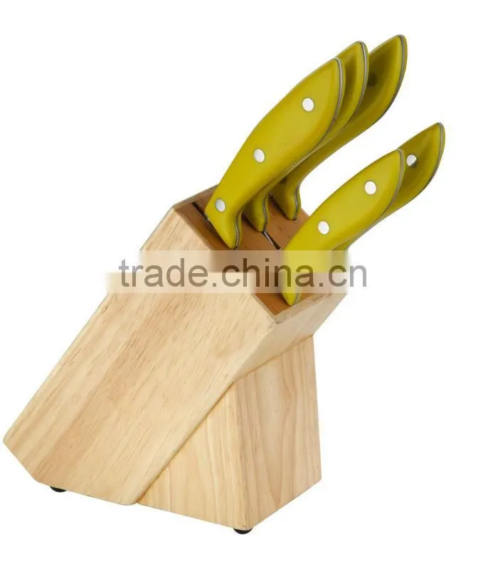 PP HANDLE STAINLESS STEEL 6PCS KITCHEN KNIFE SET