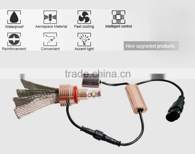 Error Free high power h8 led c.ree 80w led angel eyes