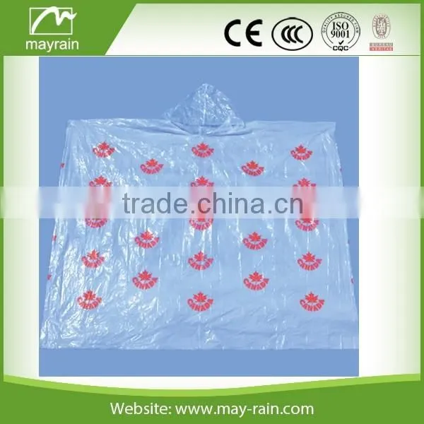 PE rain disposable poncho raincoat