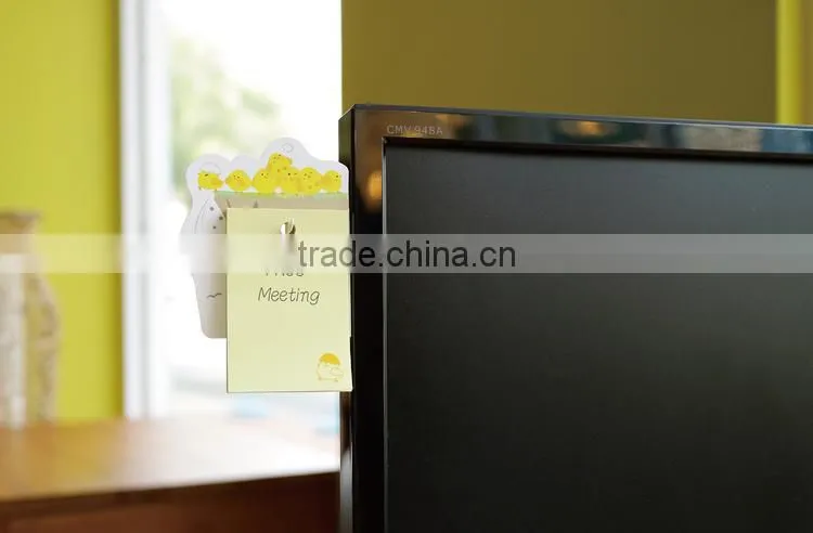 Promotional Plastic Packed Sticky Note Pad, funny note pads, fancy note pad