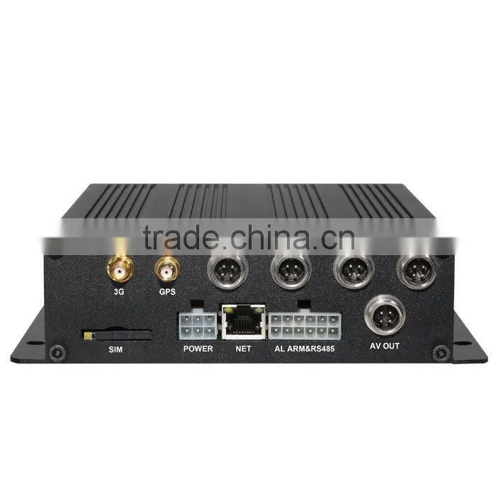 Anti-viabration Good Quality 4CH SD Card Car Mobile DVR for Vehicle