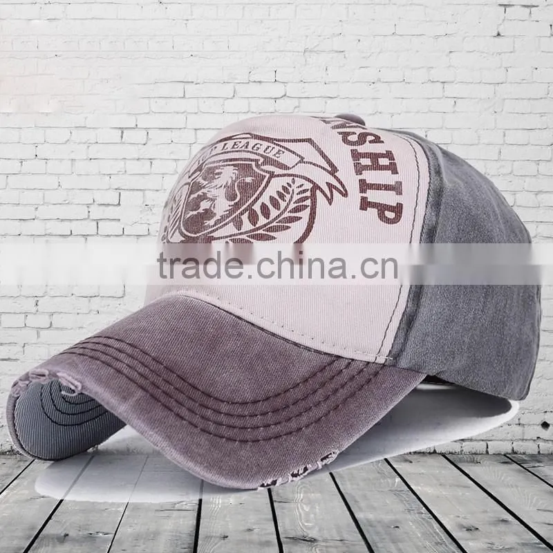 Wholesales custom cotton distressed washed baseball cap