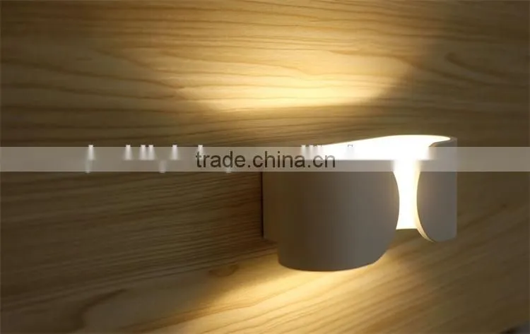 7W Aluminum Material indoor hotel decorative led source modern wall lamp