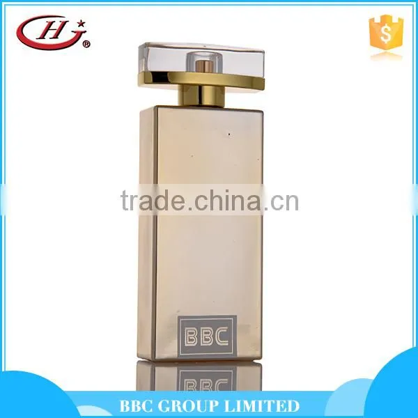 BBC Metallic Series - MF015 Good smell men royal golden glass bottles natural perfume for men