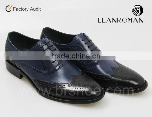Newest brogue genuine leather men shoes