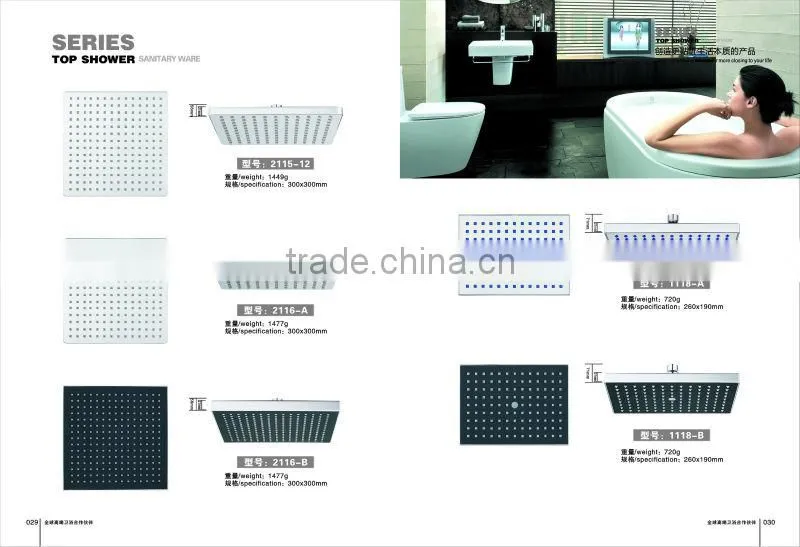 China manufacturer bathroom faucet accessries round top shower