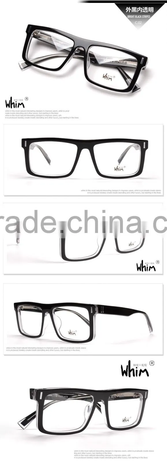 WHIM high quality Handmade Vintage Optical Acetate Glasses Frame