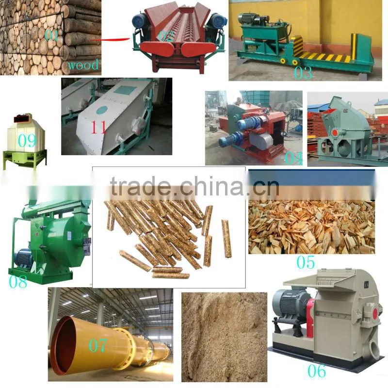 XGJ560 wood biomass rice husk pellet making machine