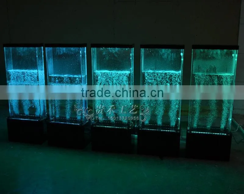 Indoor decoration water bubble wall with colors changing