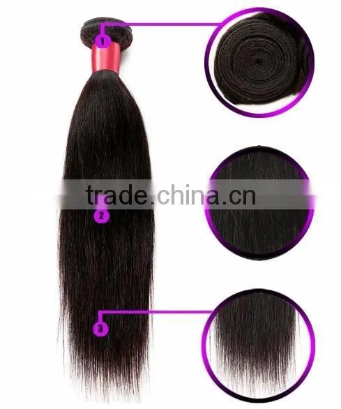 Brand New 7A Grade Unprocessed Straight Virgin Wig Virgin Brazilian Malaysian Hair Bundles Hair Extension Human Hair
