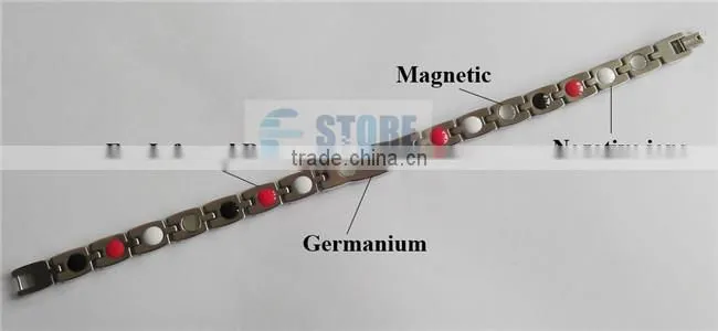 Wholesale Fashion Jewelry Negative Ion Bracelet Bio Element Energy Bracelet High Power Magnetic Bracelet