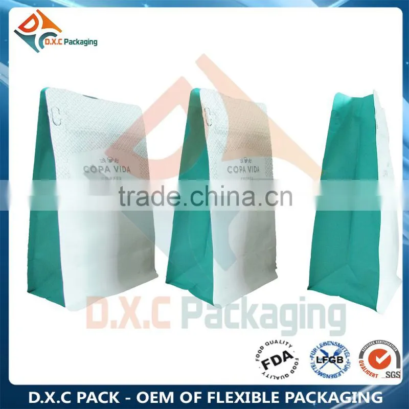 OEM Plastic Food Packaging Pouch Bag With Front Zipper