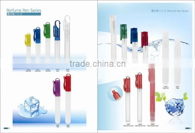 plastic perfume spray pen/bottle