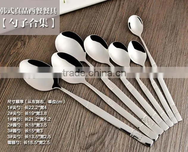 Korean stainless steel steak knife with high mirror polish and low price