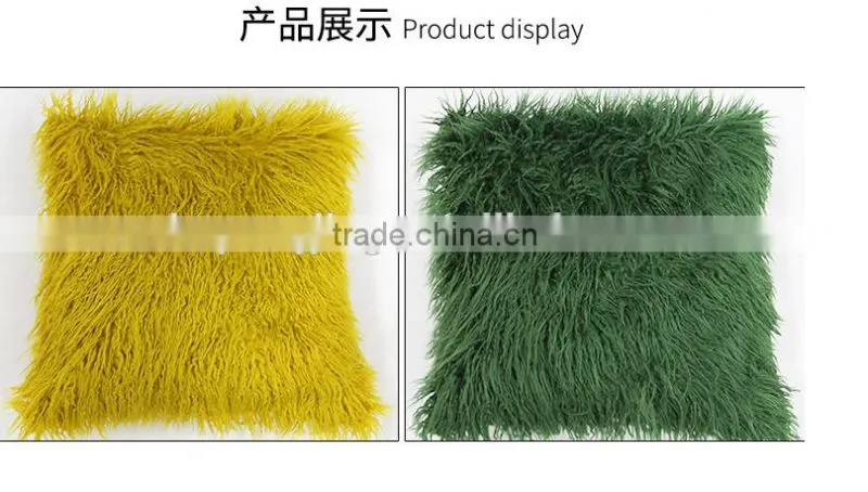 selling 100% Genuine tibet lamb fur cushion cover in high quality