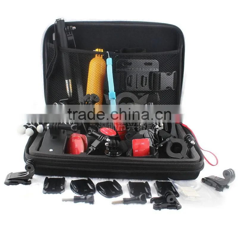 Family Kit 36 in 1 accessories for Gopro Go Pro accessories set Outdoor equipment for surfing selfie car mount tripod