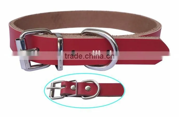 5 Color Options Cheap Personalised Leather Dog collars