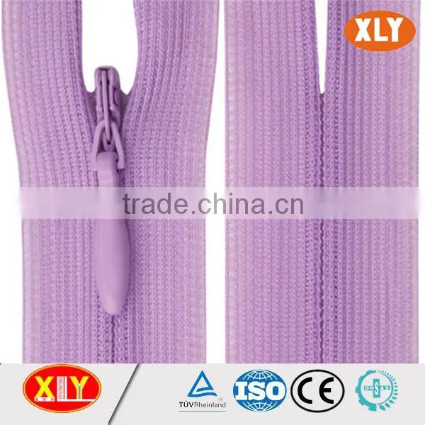 OEM facory supply Pantone/ YKK color #3#4#5 open end invisible zipper