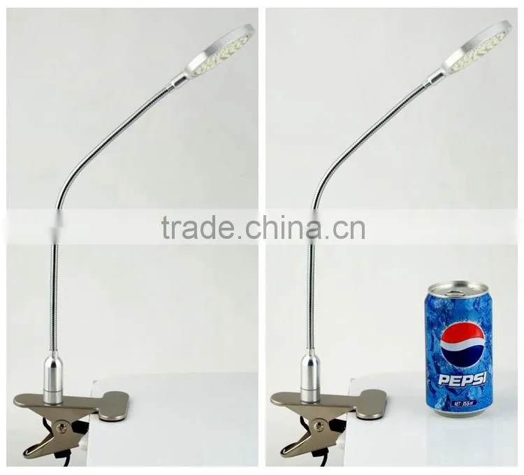 3.6W touch led table lamp, light led lamp with clip and gooseneck