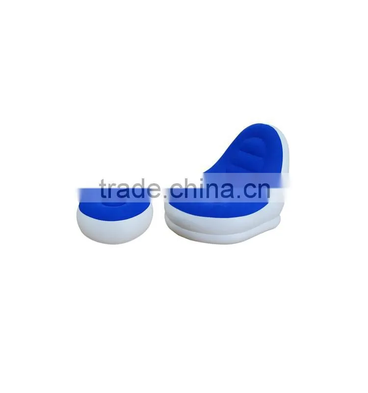 Modern flocking inflatable lounger chair stool sofa