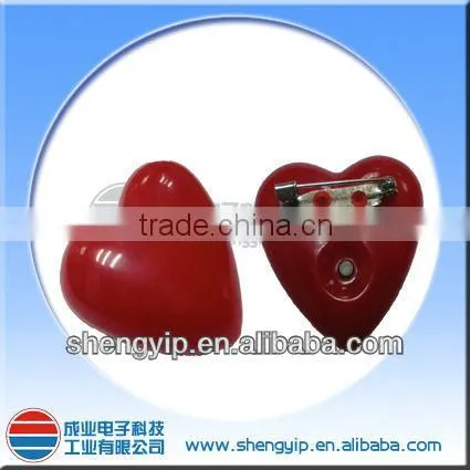 plastic badges with light effect