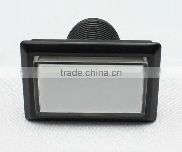 50.5*33 Rectangle with LED white plastic arcade game machine push button switch electric DJMAX pushbutton switch