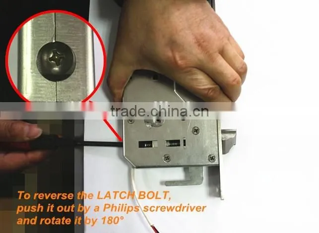 60mm Backset & 68mm CC Distance, Security Door Fingerprint/IC Card/Coded Lock Electronic Lock Body 6068ESK,