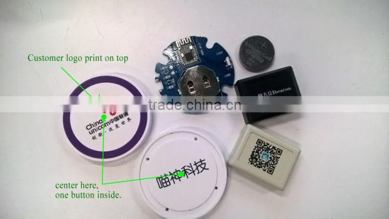IP65 waterproof BLE4.0 80M range programming ibeacon