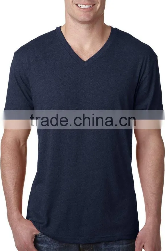 GuangZhou Manufacturer men v neck cheap fashion plain custom t shirts 1 euro wholesale