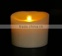 D80*H80mm paraffin pillar electronic swinging Christmas LED candles gifts