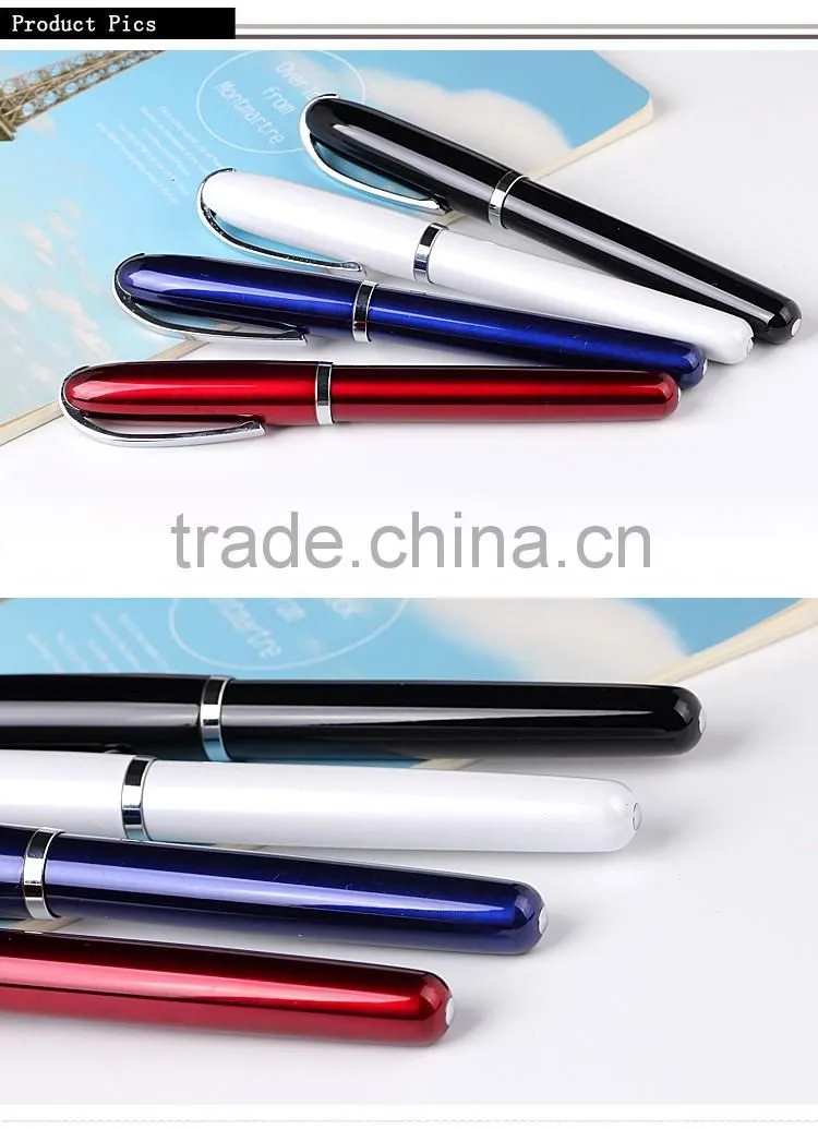 Cheap advertising promotional metal roller pen with logo print high quality promotional roller pen