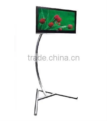 aluminum free standing curved corner stand , TV stand&hanger