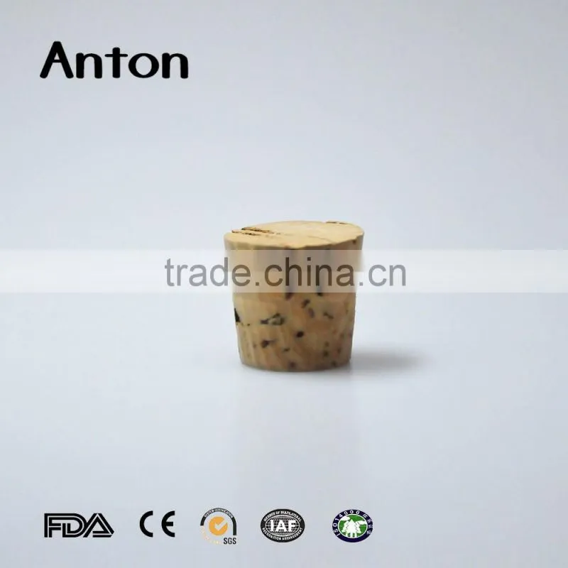 Good quality wooden cap cork for wine bottle