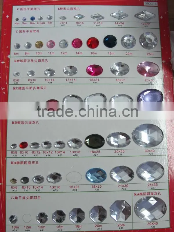 oval acrylic sew on bead,New Acrylic Stone,Acrylic Hot Fix Stone