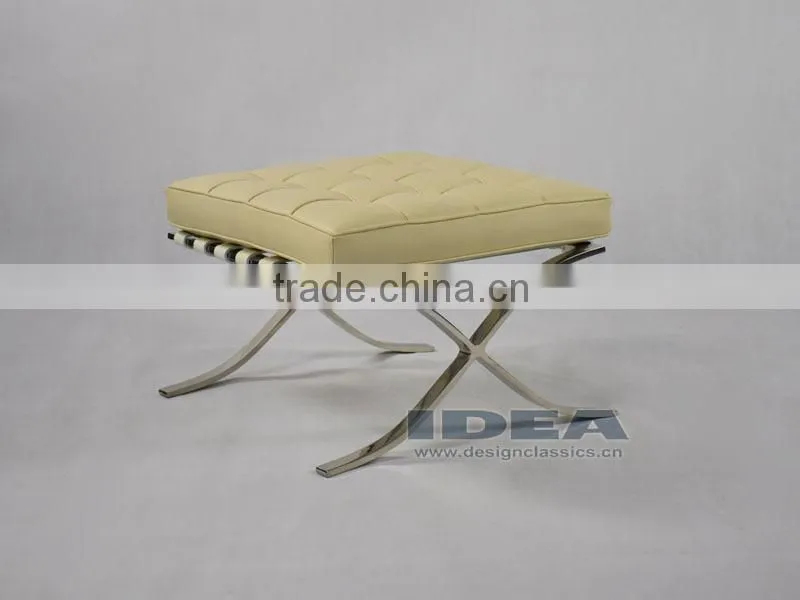 DC2001 Replica Mies Van Der Rohe Barcelona Ottoman Cream White