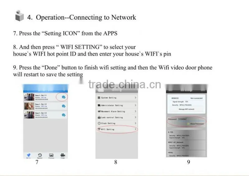 Danmini Wireless Video Door Phone wifi doorbell