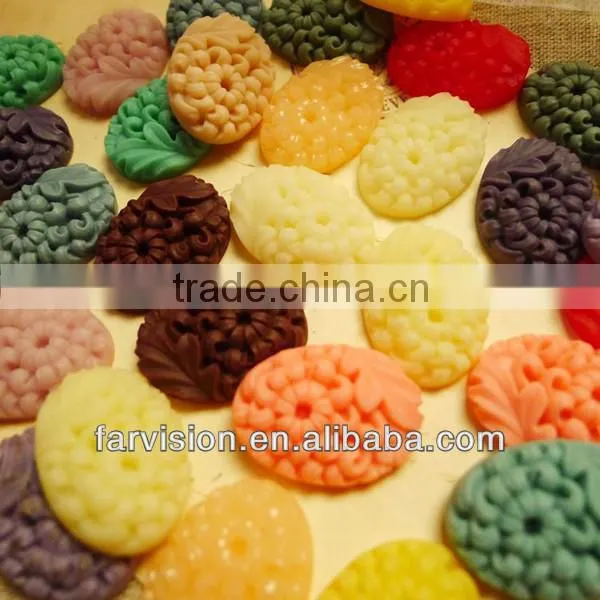 Hot sale flat back resin cameo, resin cameo for wedding decoration