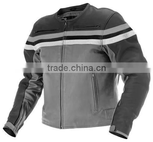 Mens Classice Style Leather Jacket - Matt Leather