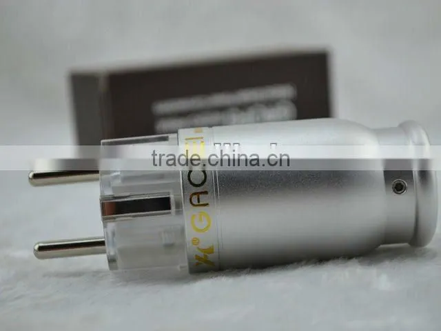 Gaofei E50TJ Rhodium Plated Hi-End Schuko AC Plug